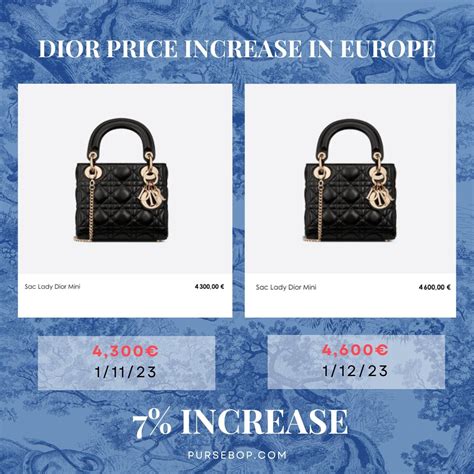 lady dior price in paris 2023|Dior Bags Price Increase Details 2023 .